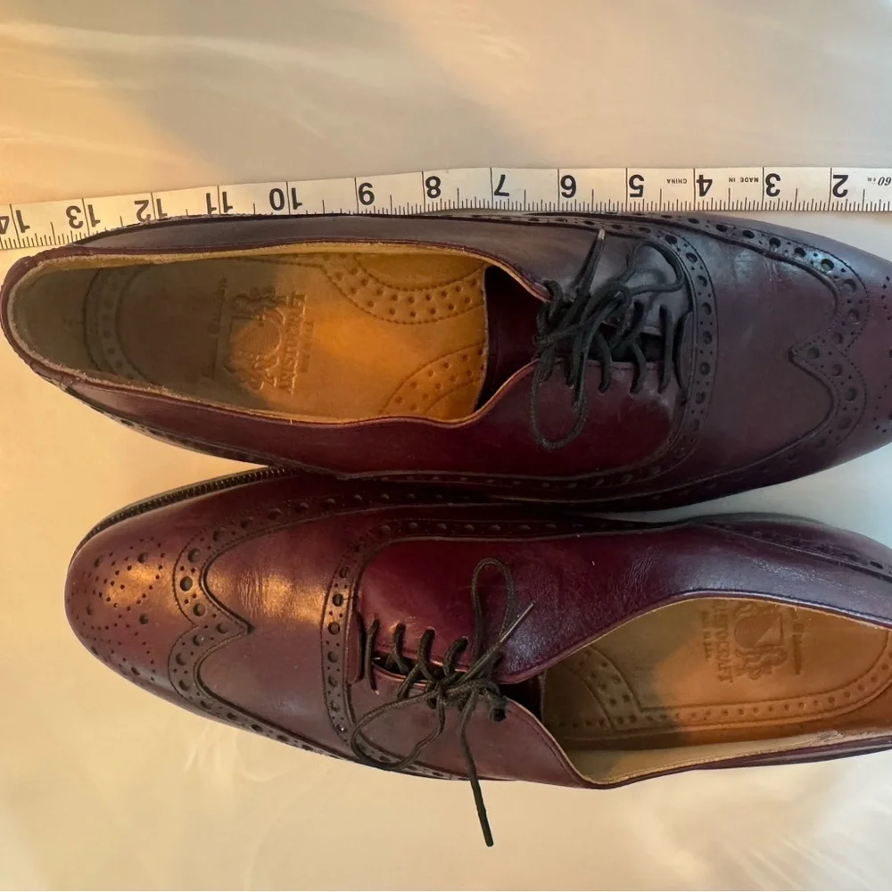 Johnston & Murphy Burgundy Aristocraft Shoes US 9.5